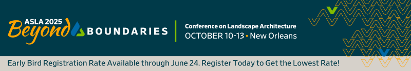 ASLA 2025 Conference on Landscape Architecture Main banner